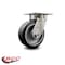Service Caster 5 Inch Kingpinless Rubber on Aluminum Wheel Swivel Top Plate Caster SCC SCC-KP30S520-RAR - alternate 4
